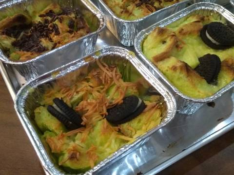 Bread Pudding/Pudding Roti with 3 Topping #RabuBaru