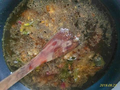 Bubur Pedas Sapi Bakar recipe step 6 photo