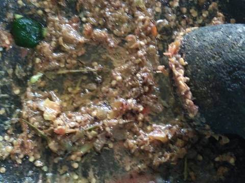 Plecing Daun Singkong- Pepaya recipe step 4 photo