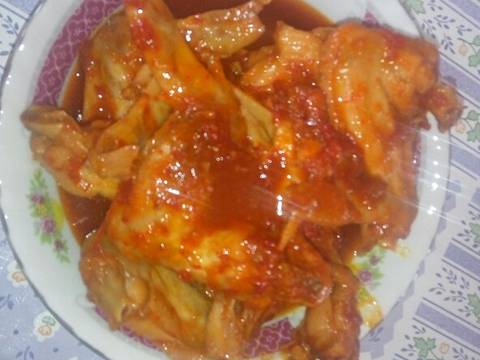 Tongseng sayap asam manis pedas recipe step 10 photo