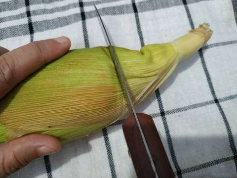 Lepet Jagung recipe step 2 photo