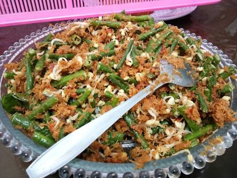 Trancam lauk tempe goreng ikan asin recipe step 5 photo