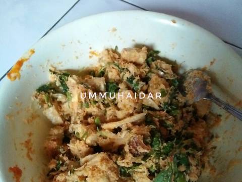 Botok jamur lamtoro recipe step 3 photo