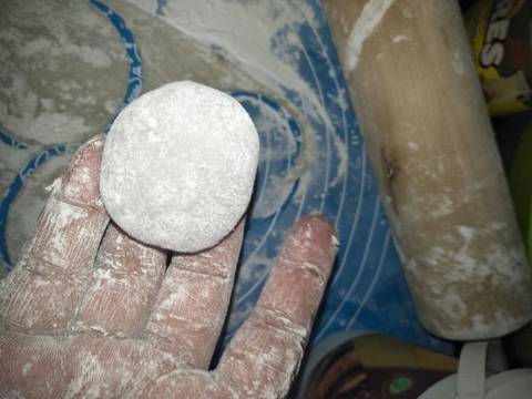 Mochi isi coklat crunchy recipe step 10 photo