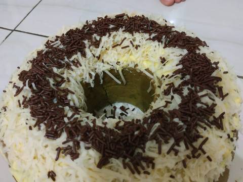 Pandan sponge cake recipe step 3 photo