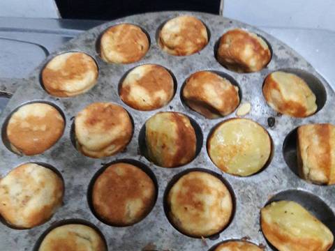 Kue cubit pisang kepok recipe step 3 photo