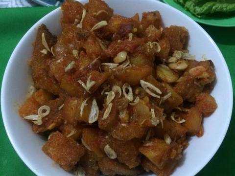Sambel goreng krecek & kentang recipe step 5 photo
