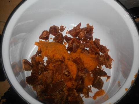 Gado - Gado Sidoarjo Jatim(Bumbu Kacang Dg Ubi Orange) recipe step 3 photo