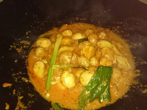 Rendang kentang, tahu+telur recipe step 5 photo