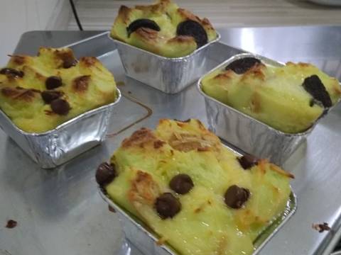 Bread Pudding/Pudding Roti with 3 Topping #RabuBaru