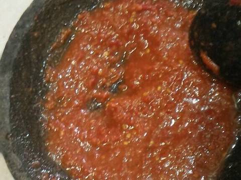 Sambal Cobek Lalapan recipe step 2 photo
