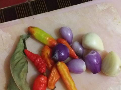 Tumis pare udang belacan recipe step 2 photo