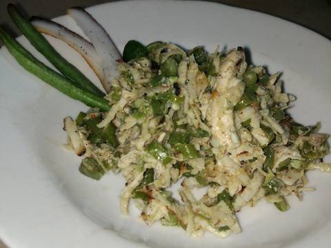 Lawar ayam sayur kacang recipe step 14 photo