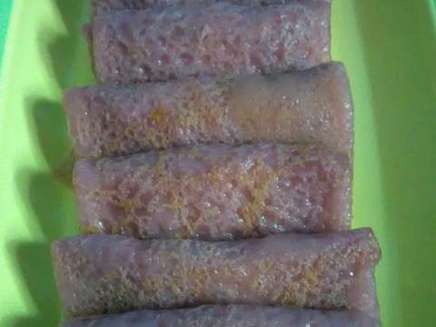Dadar gulung ungu recipe step 5 photo