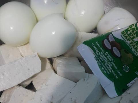 Sambel tumpang tahu telur recipe step 1 photo
