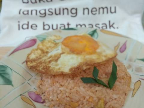 Nasi goreng simpel bumbu keju langkah memasak 3 foto