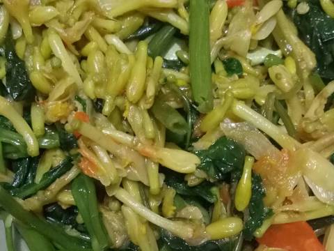 Tumis Kangkung Bunga Pepaya Pedas recipe step 6 photo