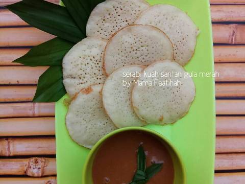 Serabi Kuah Santan Gula Merah recipe step 7 photo
