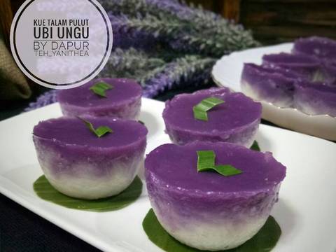 Kue Talam Pulut Ubi Ungu recipe step 6 photo
