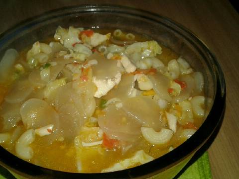 Macaroni seblak ayam recipe step 6 photo