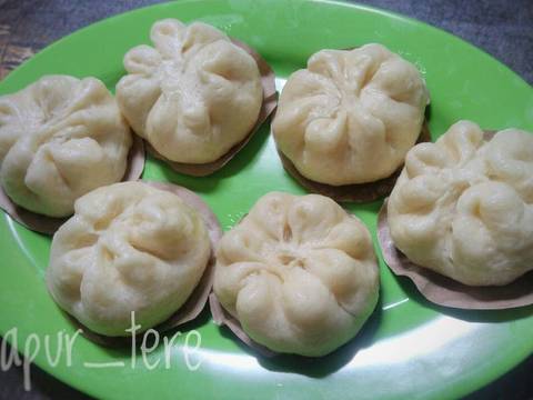 Steamed bun/pao isi keju susu (metode all in one) recipe step 4 photo