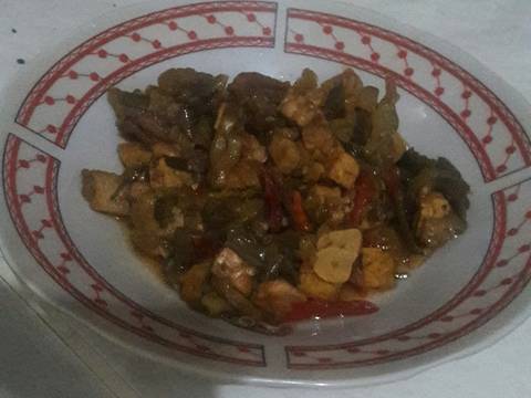 Tumis pare ikan asin recipe step 5 photo