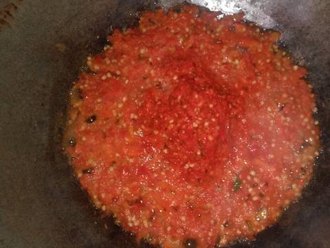 Sambal bajag tempe cabe hijau recipe step 3 photo