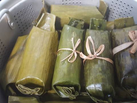 Lontong daging rendang recipe step 13 photo