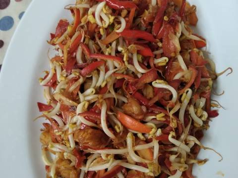 Tumis toge kulit melinjo recipe step 4 photo