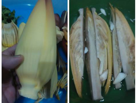 Gangan(sayur) asam jantung pisang (Kalimantan) recipe step 1 photo