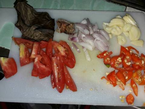 Tumis bunga pepaya + wortel recipe step 1 photo