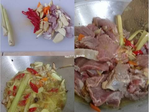 Krecek Daging bumbu iris recipe step 2 photo