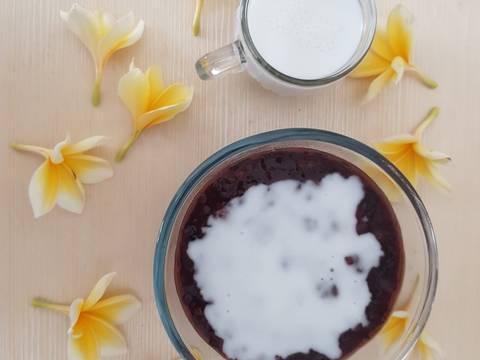 Bubur ketan hitam rice cooker