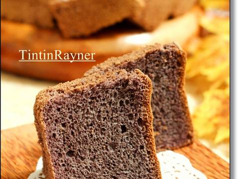  Resep  Chiffon Cake Ketan  Hitam  aka Black Glutinous Rice 