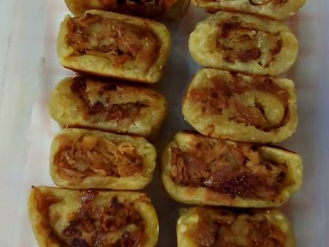 Bakpia Roll Ubi (isi ayam) recipe step 8 photo