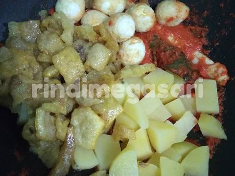 15. Balado telur puyuh krecek kentang fibercreme recipe step 5 photo