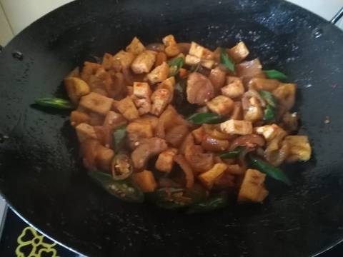 Oseng2 krecek pedas recipe step 5 photo