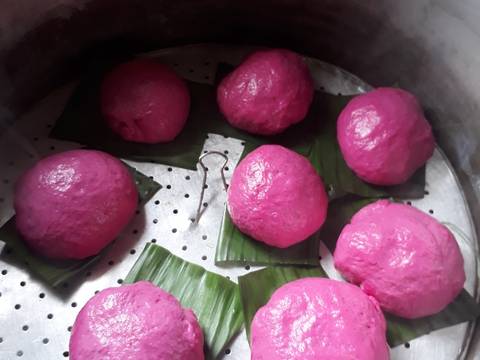 Pao buah naga recipe step 5 photo
