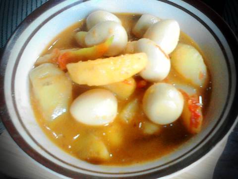 Kentang Telur Puyuh Bumbu Bali Bersantan