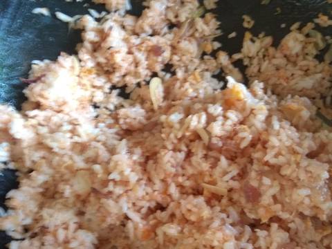 Nasi goreng simpel bumbu keju langkah memasak 3 foto