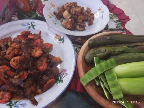 Sambal Ikan & Udang Bawang Jembak /Lokio langkah memasak 8 foto