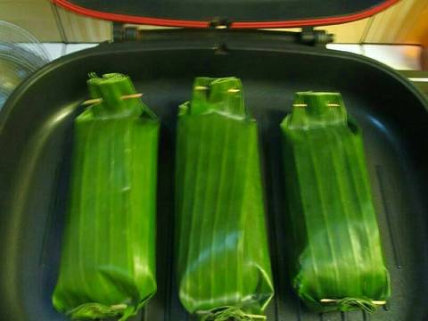 Nasi Bakar Isi Bandeng Presto Cabe Hijau recipe step 8 photo