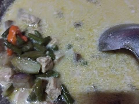 Lodeh terong,kacang panjang dan tempe recipe step 3 photo