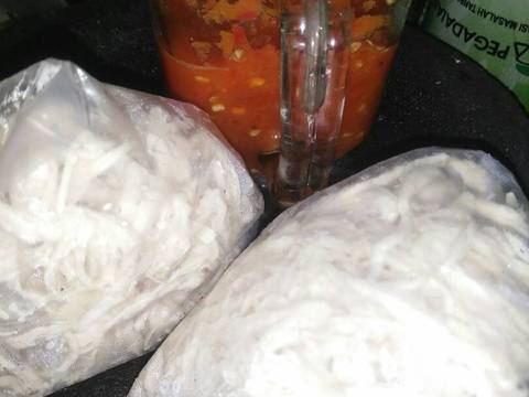 Resep Ayam Suwir Bumbu Bali Rumahan (rendah kolestrol 