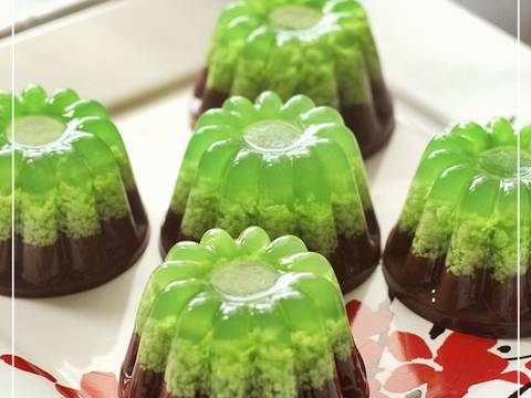  Resep  Puding  Lumut  Pandan Cokelat gurih bangett oleh 