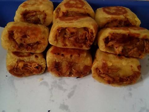 Bakpia Roll Ubi (isi ayam) recipe step 7 photo