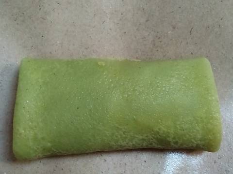Dadar Gulung Bayam (isi wortel, kentang) recipe step 8 photo