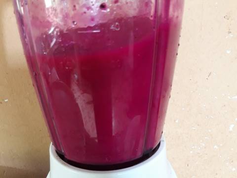 Pao buah naga recipe step 1 photo