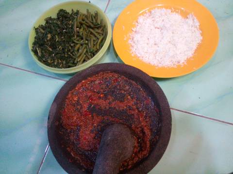 Urab Daun Paya&Kacang panjang recipe step 2 photo