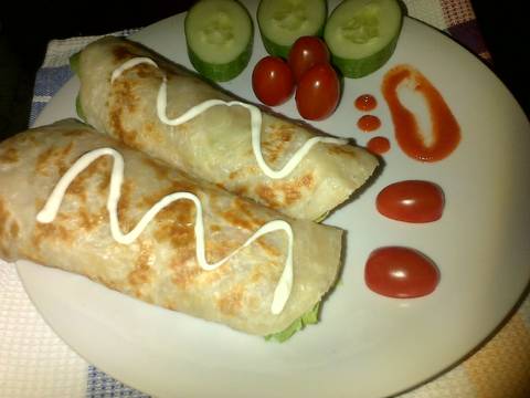 Roti Paratha/Cane Isi Sosis Telur (Sarapan#day4) recipe step 5 photo